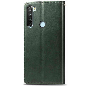 Шкіряний чохол-книжка GETMAN Gallant (PU) для Xiaomi Redmi Note 8T – Зелений