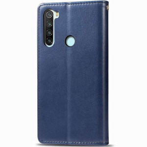 Шкіряний чохол-книжка GETMAN Gallant (PU) для Xiaomi Redmi Note 8T – Синій