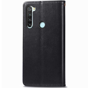 Шкіряний чохол-книжка GETMAN Gallant (PU) для Xiaomi Redmi Note 8T – Чорний