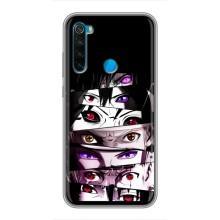Чехлы Персонажи Аниме Наруто для Xiaomi Redmi Note 8T (AlphaPrint) – Глаза Anime