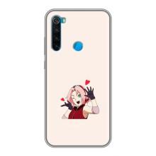 Чехлы Персонажи Аниме Наруто для Xiaomi Redmi Note 8T (AlphaPrint) – Лайк Сакура