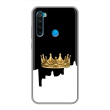 Чохол (Корона на чорному фоні) для Редмі нот 8т – Золота корона
