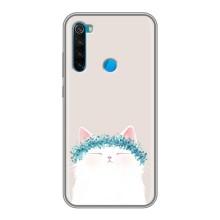 Чехол на тематику: Коты для Xiaomi Redmi Note 8T (Белый котик)