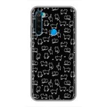 Чехол на тематику: Коты для Xiaomi Redmi Note 8T (Котики на черном)