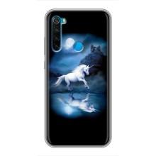 Чехол для Сяоми Редми Ноут 8Т - (Единорожки - Новинки) (AlphaPrint) (Единорог)