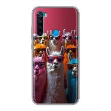 Чохол з принтом стильні тварини для Сяомі Редмі Ноут 8Т – Лами в окулярах