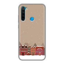 Новогодние, Праздничные Чехлы для Xiaomi Redmi Note 8T - 2024 год (Зимний город)