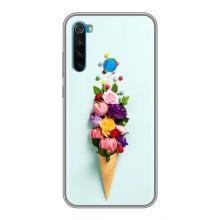 Чехлы с тематикой "ЦВЕТЫ" на Xiaomi Redmi Note 8T (Цветок-мороженное)