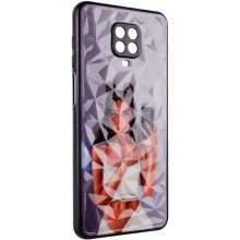 TPU+PC чехол Prisma Ladies для Xiaomi Redmi Note 9s / Note 9 Pro / Note 9 Pro Max (Black in White)