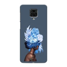 Чехлы (ART) Цветы на Xiaomi Redmi Note 9 Pro Max (VPrint) (Цветы на голове)