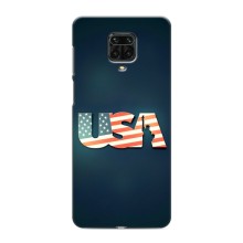 Чехол Флаг USA для Xiaomi Redmi Note 9 Pro Max (USA)