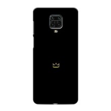 Чохол (Корона на чорному фоні) для Редмі Нот 9 про макс (Міні корона)