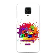 Чехол Амонг Ас для Xiaomi Redmi Note 9 Pro Max (AlphaPrint) (Яркий АмонгАс)