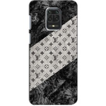 Чехол Стиль Louis Vuitton на Xiaomi Redmi Note 9 Pro Max – LV на белом