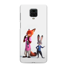 Силиконовый чехол с принтом Зоотрополіс для Xiaomi Redmi Note 9 Pro Max – Джуди и Ник