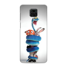 Силиконовый чехол с принтом Зоотрополіс для Xiaomi Redmi Note 9 Pro Max – Змея Зоо