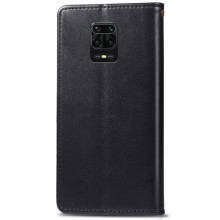 Шкіряний чохол книжка GETMAN Gallant (PU) для Xiaomi Redmi Note 9s / Note 9 Pro / Note 9 Pro Max – Чорний