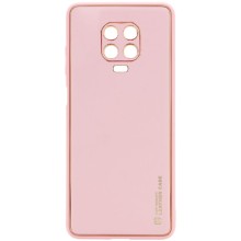 Кожаный чехол Xshield для Xiaomi Redmi Note 9s / Note 9 Pro / Note 9 Pro Max – Розовый