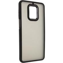 Чехол TPU+PC Lyon Frosted для Xiaomi Redmi Note 9s / Note 9 Pro / Note 9 Pro Max – Черный