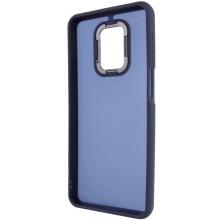 Чехол TPU+PC Lyon Frosted для Xiaomi Redmi Note 9s / Note 9 Pro / Note 9 Pro Max – Темно-синий