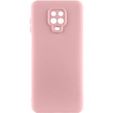 Чехол TPU GETMAN Liquid Silk Full Camera для Xiaomi Redmi Note 9s / Note 9 Pro / Note 9 Pro Max (Розовый)