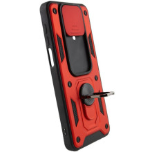 Чехол Ummi Camshield Serge Ring для Xiaomi Redmi Note 9s / Note 9 Pro / 9 Pro Max – Красный