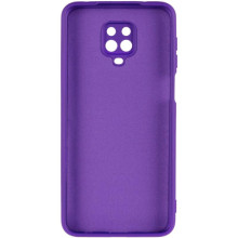 Чехол TPU GETMAN Liquid Silk Full Camera для Xiaomi Redmi Note 9s / Note 9 Pro / Note 9 Pro Max – Фиолетовый