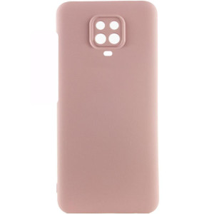 Чехол Silicone Cover Lakshmi Full Camera (AAA) для Xiaomi Redmi Note 9s / Note 9 Pro /Note 9 Pro Max – Розовый