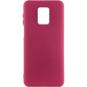 Чехол Silicone Cover Ummi Lakshmi (AA) для Xiaomi Redmi Note 9s / Note 9 Pro / Note 9 Pro Max – Бордовый