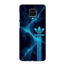 Чохли Адидас для Xiaomi Redmi Note 9 Pro (AlphaPrint) (Синій Адідас)