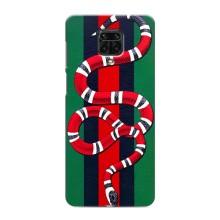 Чохли  GUCCI для Шяомі Рідмі Ноут 9 Про (AlphaPrint) (Gucci змія)