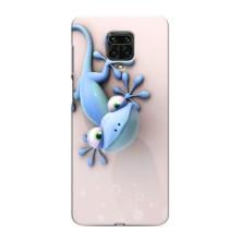 Чехлы с изображением разных животных для Xiaomi Redmi Note 9 Pro (Геккон)