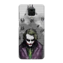 Чехлы с картинкой Джокера на Xiaomi Redmi Note 9 Pro (Joker клоун)