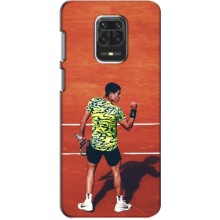 Чехлы с принтом Спортивная тематика для Xiaomi Redmi Note 9 Pro (Алькарас Теннисист)
