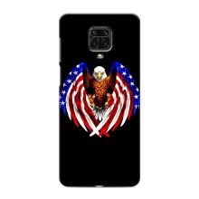 Чохол Прапор USA для Xiaomi Redmi Note 9 Pro (Крила США)