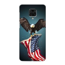 Чохол Прапор USA для Xiaomi Redmi Note 9 Pro – Орел і прапор