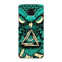 Чохол з пташками на Xiaomi Redmi Note 9 Pro (VPrint) (Сова з оком)