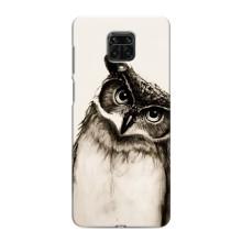 Чохол з пташками на Xiaomi Redmi Note 9 Pro (VPrint) (Сова)