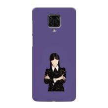 Чохли Венсдей на Xiaomi Redmi Note 9 Pro Уенсдей (AlphaPrint) (Венздей у чорному)