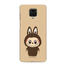 Чохол з Лабубу на Xiaomi Redmi Note 9 Pro (Коричневий Лабубу)