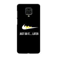 Чохол з логтипом Найк на Xiaomi Redmi Note 9 Pro (Nike just do it)