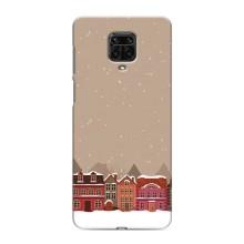 Новорічні, Святкові Чохли для Xiaomi Redmi Note 9 Pro - 2024 год (Зимове місто)