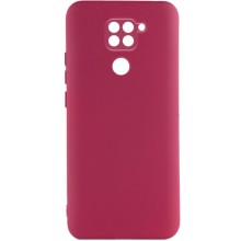 Чехол Silicone Cover Lakshmi Full Camera (A) для Xiaomi Redmi Note 9 / Redmi 10X – Бордовый