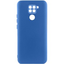 Чехол Silicone Cover Lakshmi Full Camera (A) для Xiaomi Redmi Note 9 / Redmi 10X – Синий