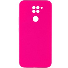 Чехол Silicone Cover Lakshmi Full Camera (AAA) для Xiaomi Redmi Note 9 / Redmi 10X – Розовый