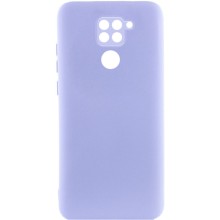 Чохол TPU GETMAN Liquid Silk Full Camera для Xiaomi Redmi Note 9 / Redmi 10X (Бузковий)