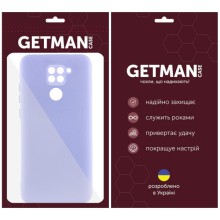 Чехол TPU GETMAN Liquid Silk Full Camera для Xiaomi Redmi Note 9 / Redmi 10X – Сиреневый