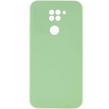 Чехол Silicone Cover Lakshmi Full Camera (AAA) для Xiaomi Redmi Note 9 / Redmi 10X (Мятный)