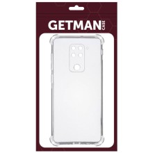 TPU чехол GETMAN Ease logo усиленные углы Full Camera для Xiaomi Redmi Note 9 / Redmi 10X – Прозрачный