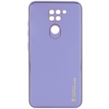 Кожаный чехол Xshield для Xiaomi Redmi Note 9 / Redmi 10X – Сиреневый